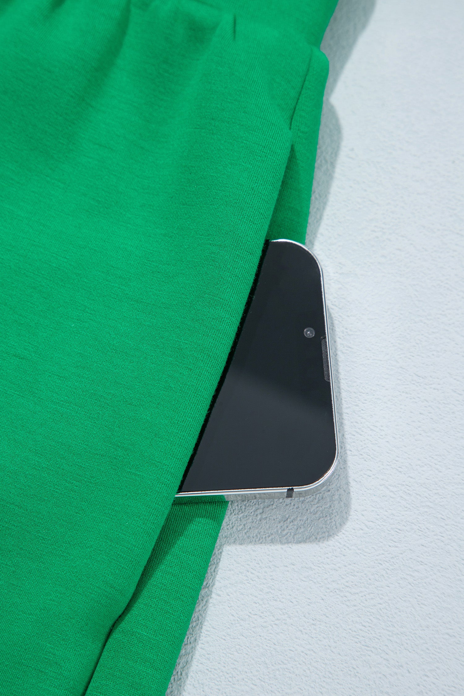 Bright Green Sleeveless Zip Front Scallop Hem Mini Dress