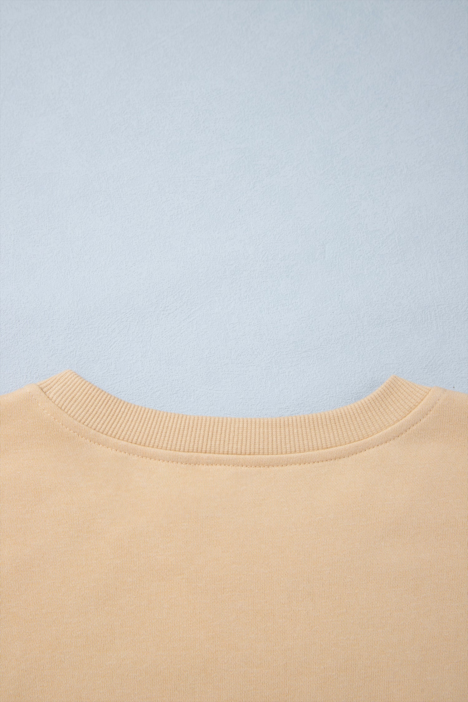 Parchment Solid Color Long Sleeve Top Split Skort 2pcs Outfit